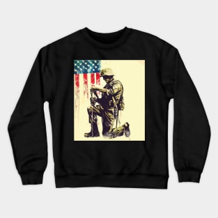 Patriotic I stand for the flag Crewneck Sweatshirt